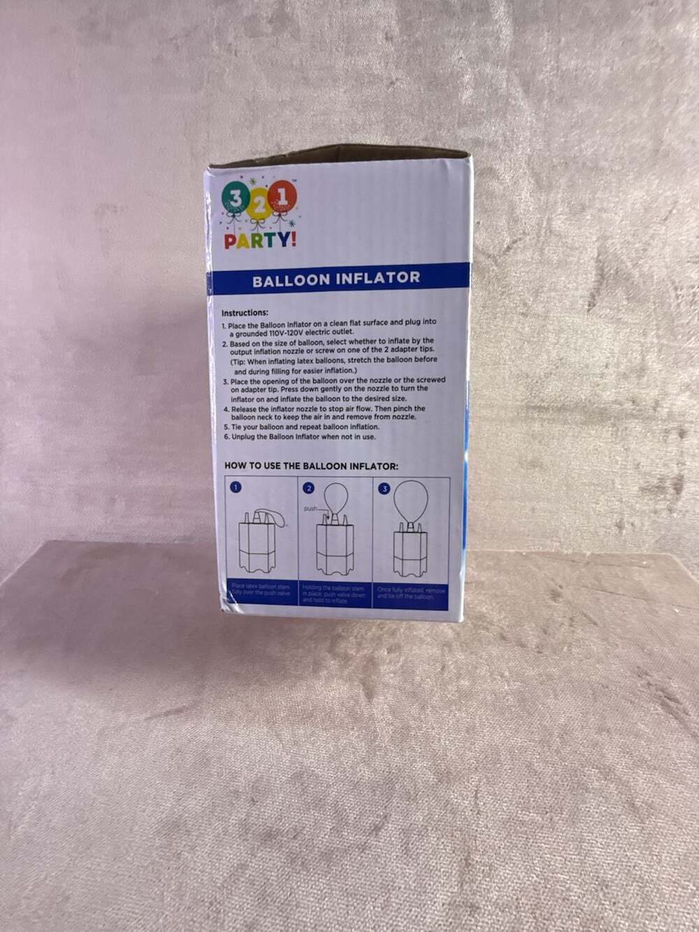 3-2-1 Party! Balloon Inflator, Assorted, - Picture 4 of 5
